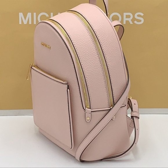 Michael Kors Adina Medium Backpack Leather Powder Blush - Picture 5 of 16